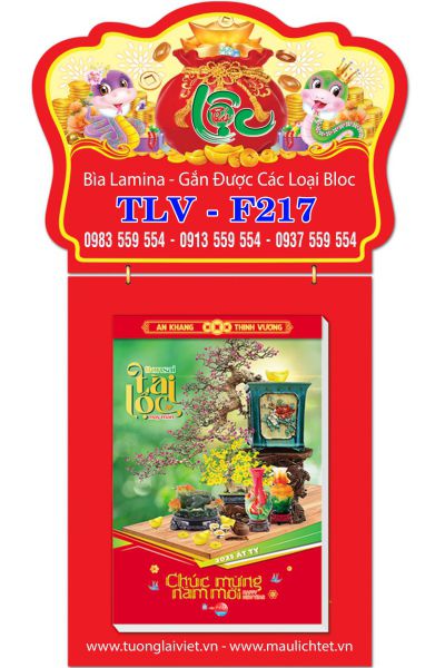 Lịch Bloc Bìa Laminate Lộc Túi Vàng