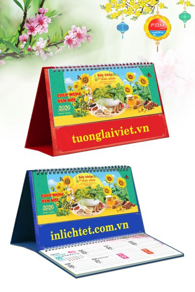 Lịch Để Bàn 15 Tờ Cây Thuốc Và Sức Khỏe