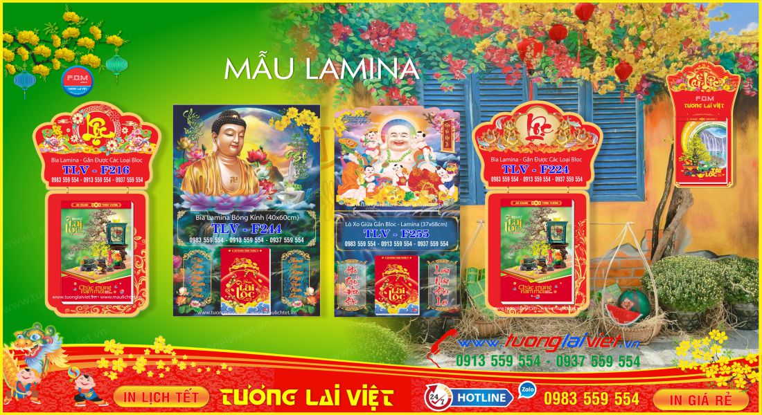 Mẫu Lịch Laminate