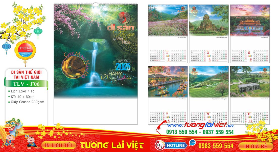 Mẫu Lịch Tờ Du Lịch Thế Giới