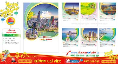 Mẫu Lịch Tờ Phong Cảnh