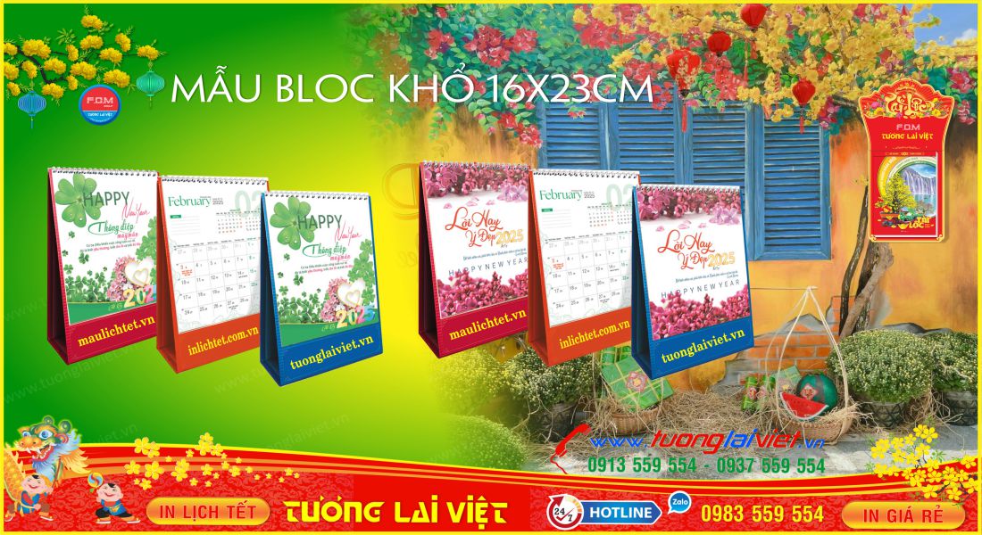 Mẫu Lịch Để Bàn Đứng