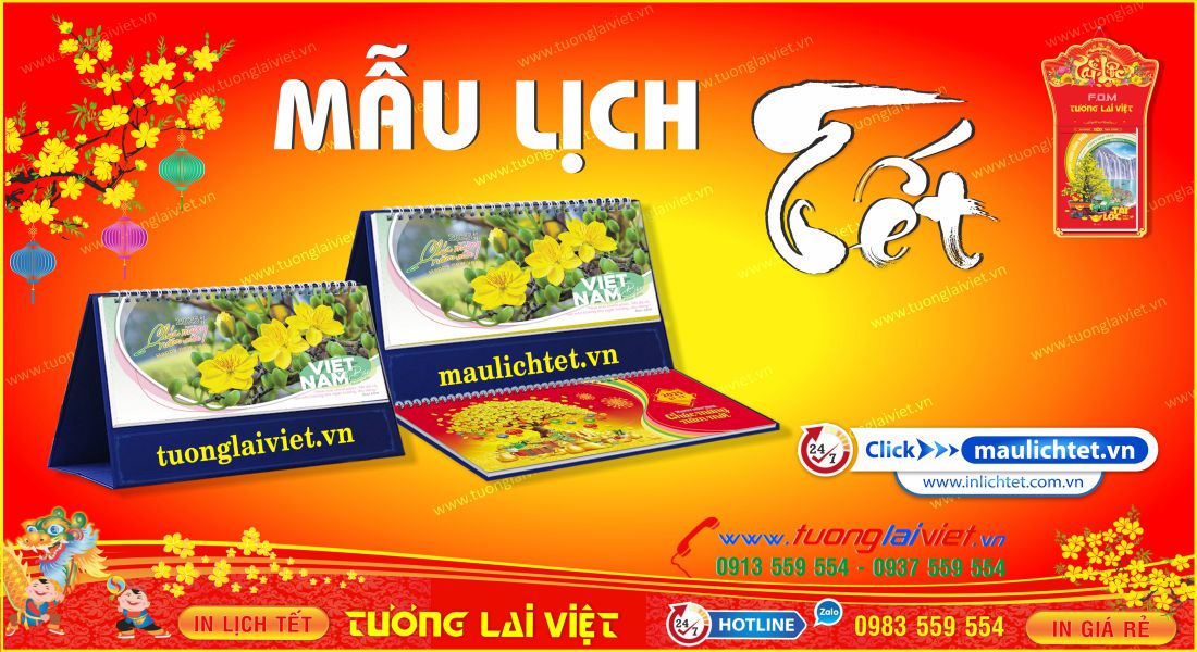 Mẫu Lịch Tết Năm Nay Bính Ngọ 2026